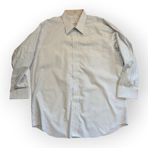 Paul Fredrick Striped Dress Shirt 17 1/2 33